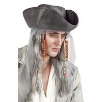 Peruca Ghost Pirate cu Palarie