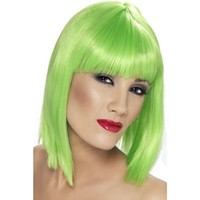 Peruca Glam verde neon